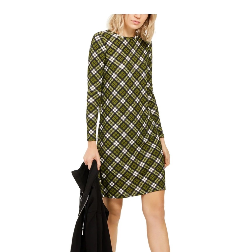 Michael Kors Green Plaid Dress